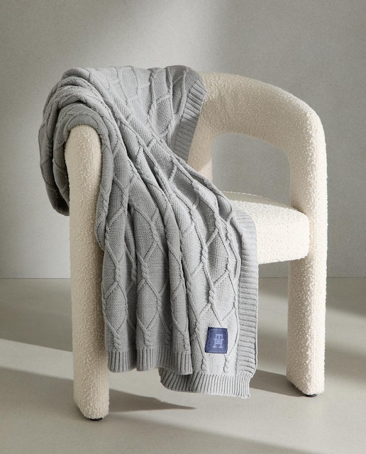 Imagen 0 de Manta decorativa algodón orgánico Twist Tommy Hilfiger