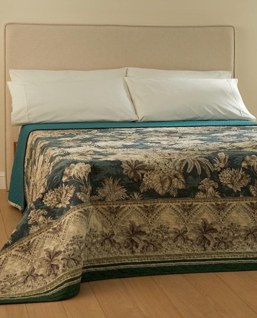 Imagen 0 de Colcha algodón Palmas Bassetti