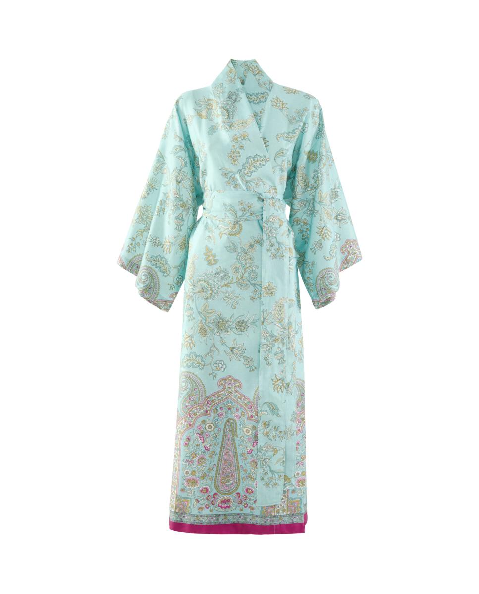Imagen 0 de Albornoz kimono algodón Indian Roses Bassetti