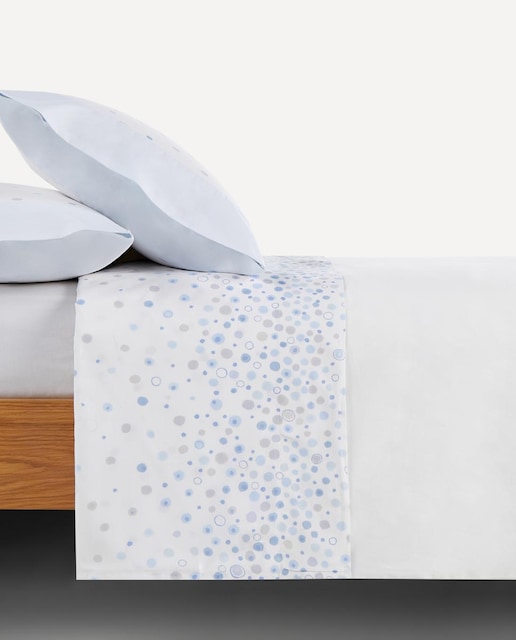 Imagen 0 de Juego de sábanas algodón Milano Burrito Blanco