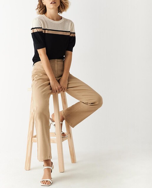 Imagen 0 de Pantalón de mujer vaquero recto 4 bolsillos