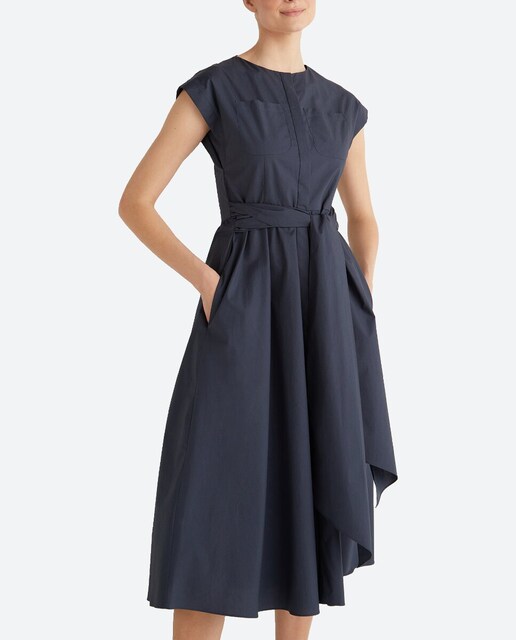 Imagen 0 de Vestido camisero largo con lazada.