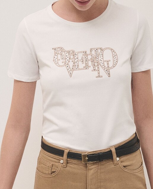 Imagen 0 de Camiseta de mujer manga larga con bordado VERINO