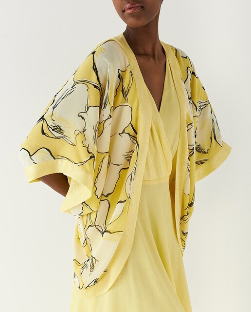 Imagen 0 de Chaqueta de mujer reversible Jacquard estampado floral