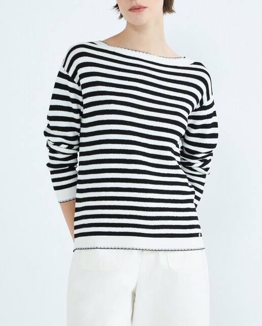 Imagen 0 de Jersey de mujer punto ligero rayas