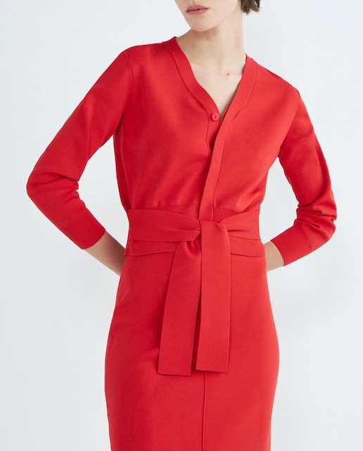 Imagen 0 de Cárdigan de mujer punto con lazada en cintura