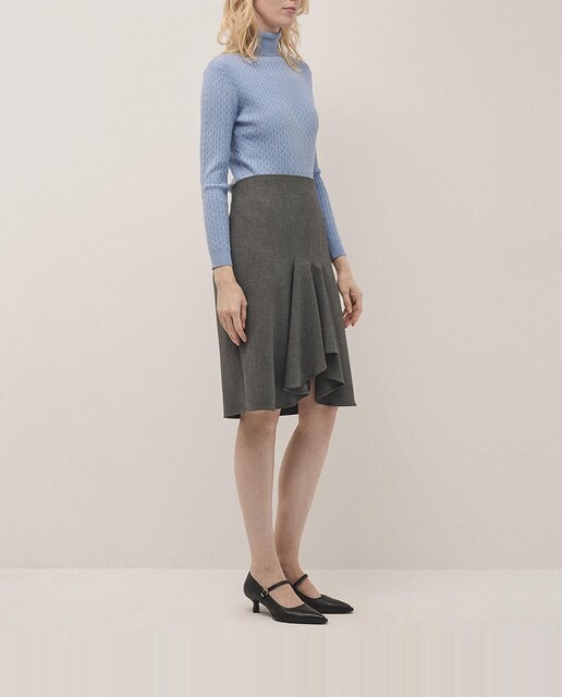 Imagen 0 de Falda doble crepé con volante