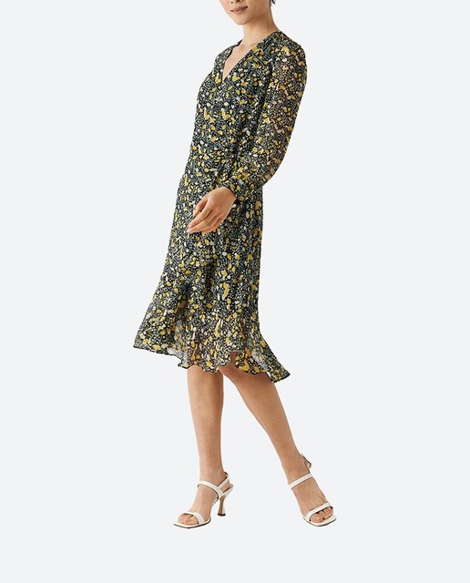 Imagen 0 de Vestido cruzado gasa estampado floral