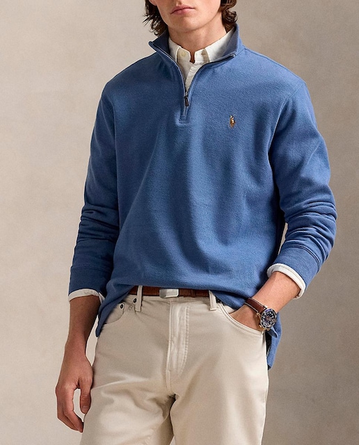 Imagen 0 de Jersey de hombre de algodón con cremallera corta