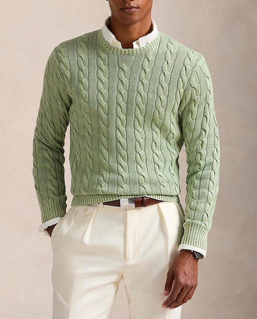 Imagen 0 de Jersey de hombre de algodón en punto de ochos