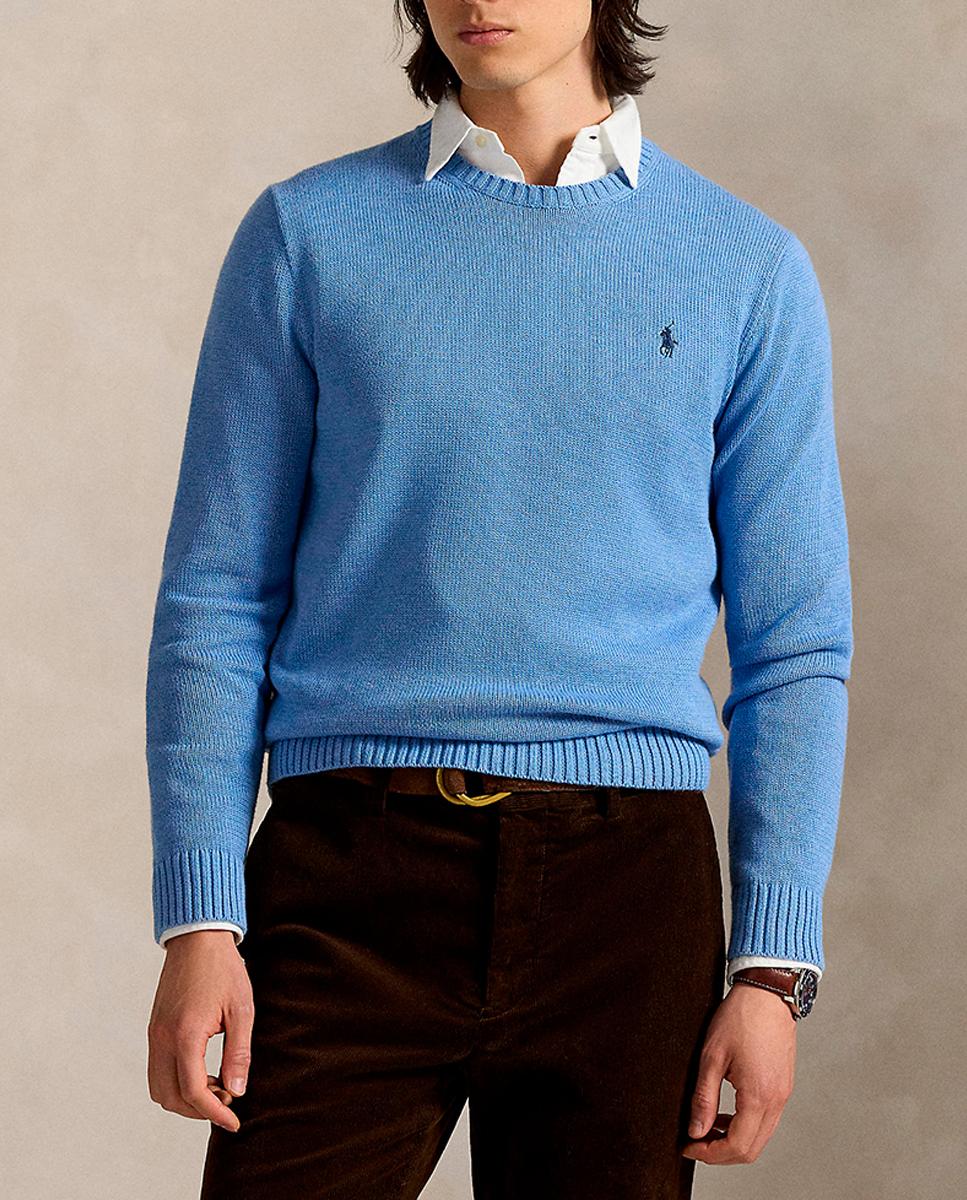 Imagen 0 de Jersey de hombre de algodón de cuello redondo