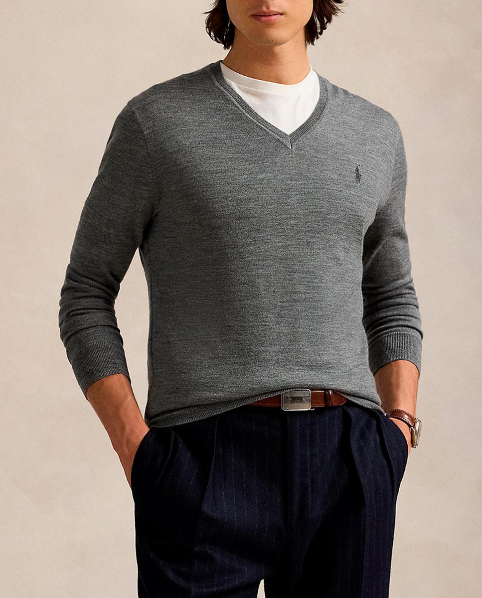 Imagen 0 de Jersey de hombre de lana lavable Slim Fit
