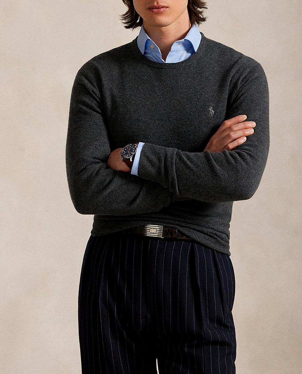 Imagen 0 de Jersey de hombre de lana con cuello redondo