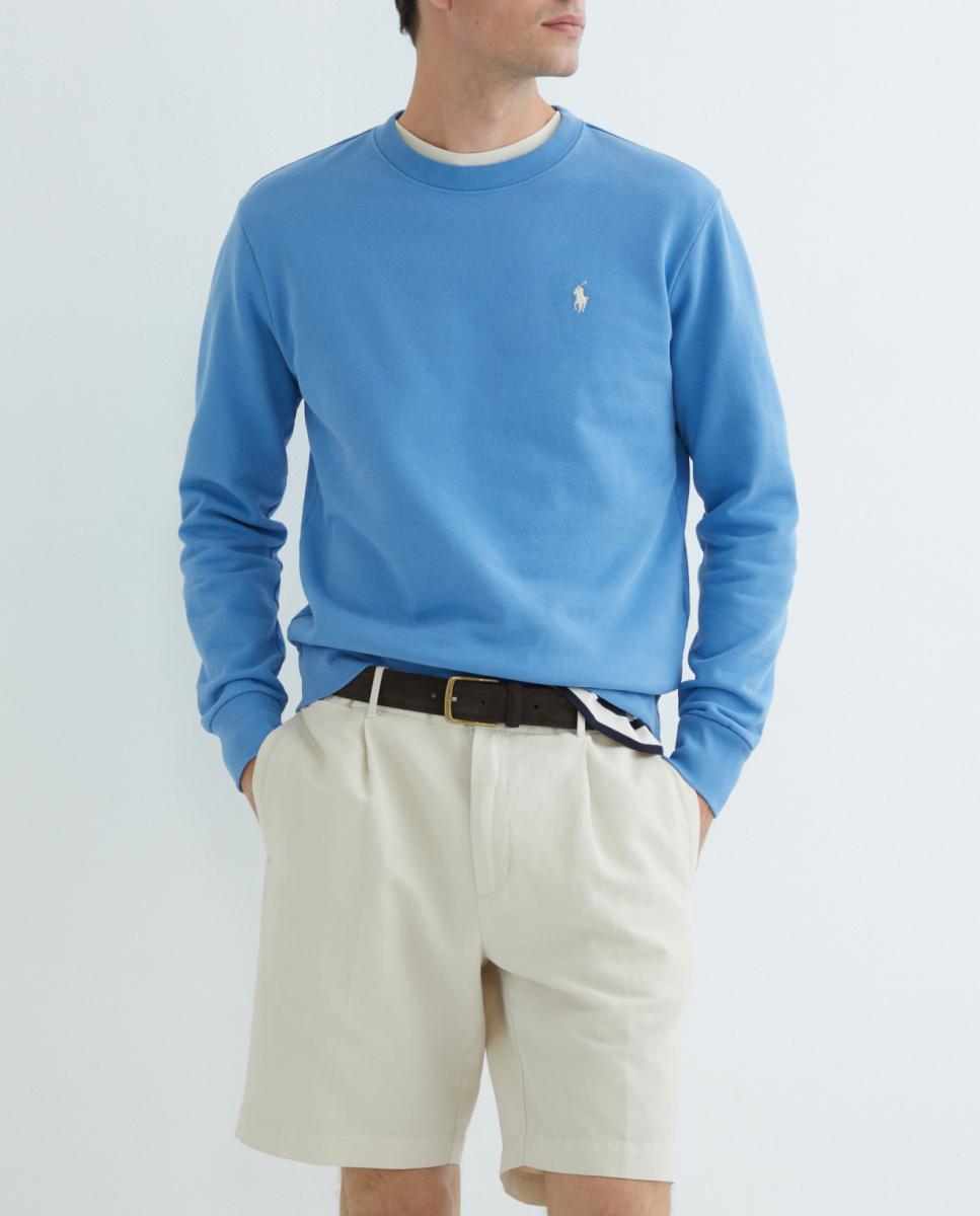 Imagen 0 de Sudadera de hombre de algodón con cuello redondo