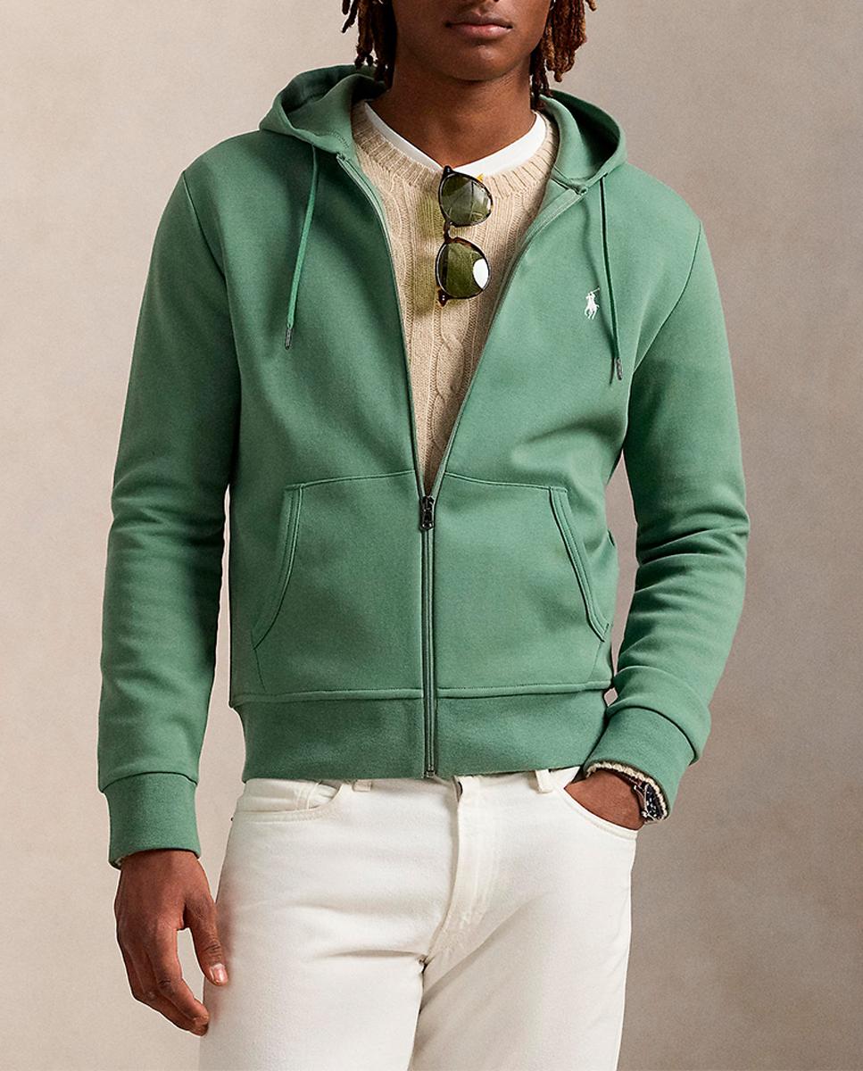 Imagen 0 de Sudadera con capucha de hombre de punto doble con cremallera