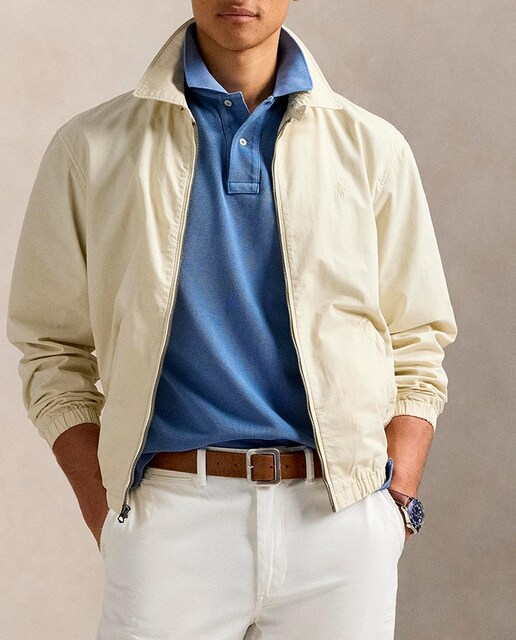 Imagen 0 de Cazadora de hombre de algodón con logo bordado