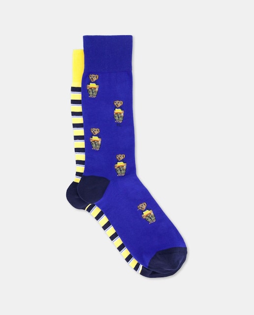 Imagen 0 de Pack de 2 pares de calcetines de hombre cortos estampados