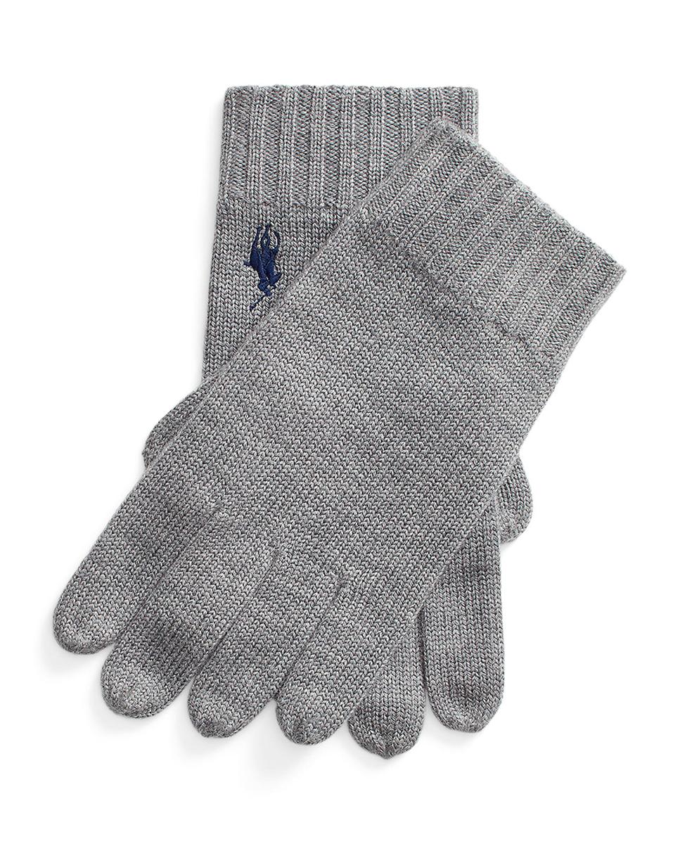 Imagen 0 de Guantes de hombre de lana con el caballo bordado