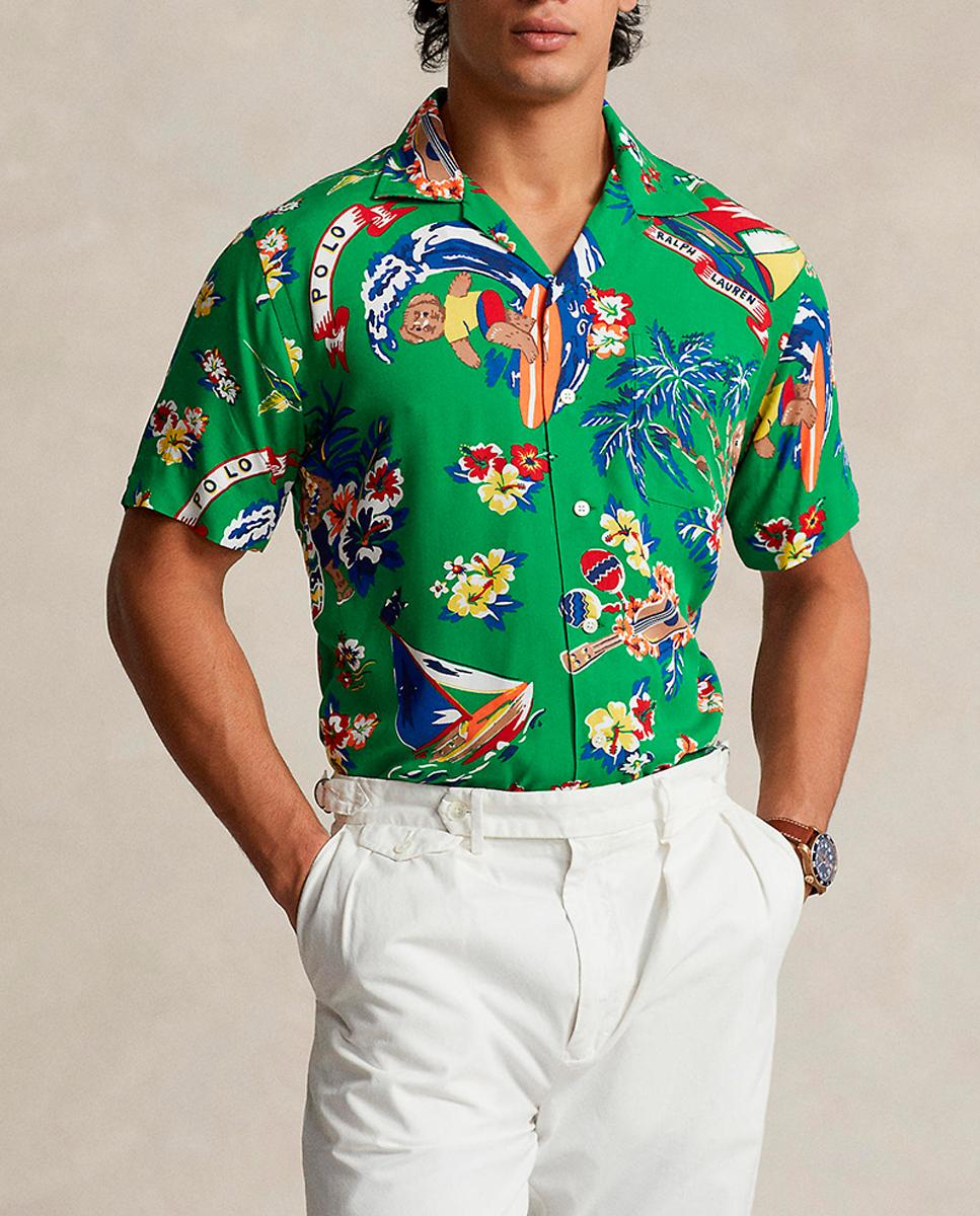 Imagen 0 de Camisa manga corta de hombre hawaiana Classic fit