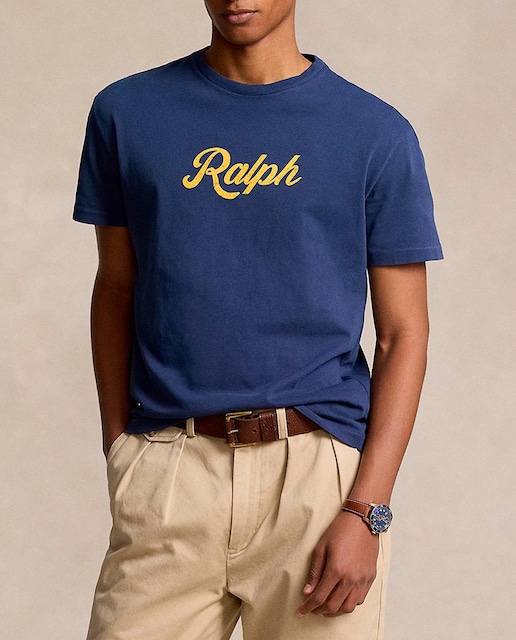 Imagen 0 de Camiseta de hombre de algodón con logo Ralph