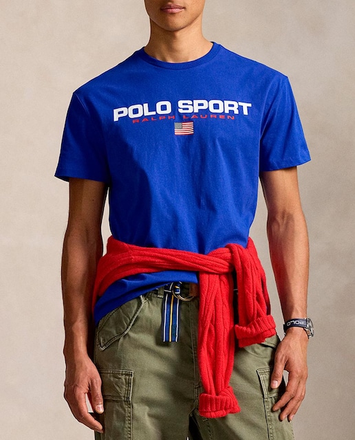 Imagen 0 de Camiseta de hombre de algodón Polo Sport