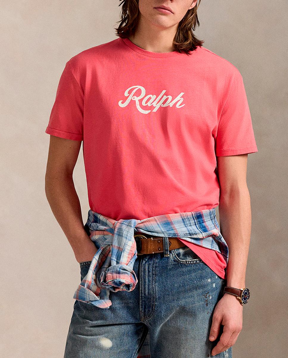 Imagen 0 de Camiseta de hombre de algodón con logo Ralph