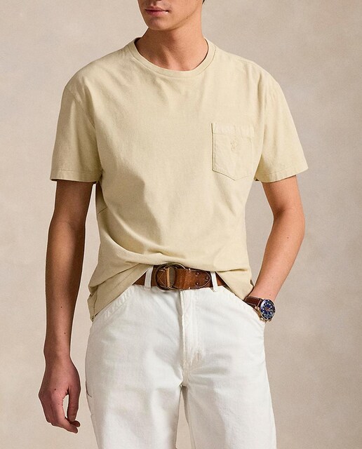 Imagen 0 de Camiseta de hombre de punto jersey con bolsillo