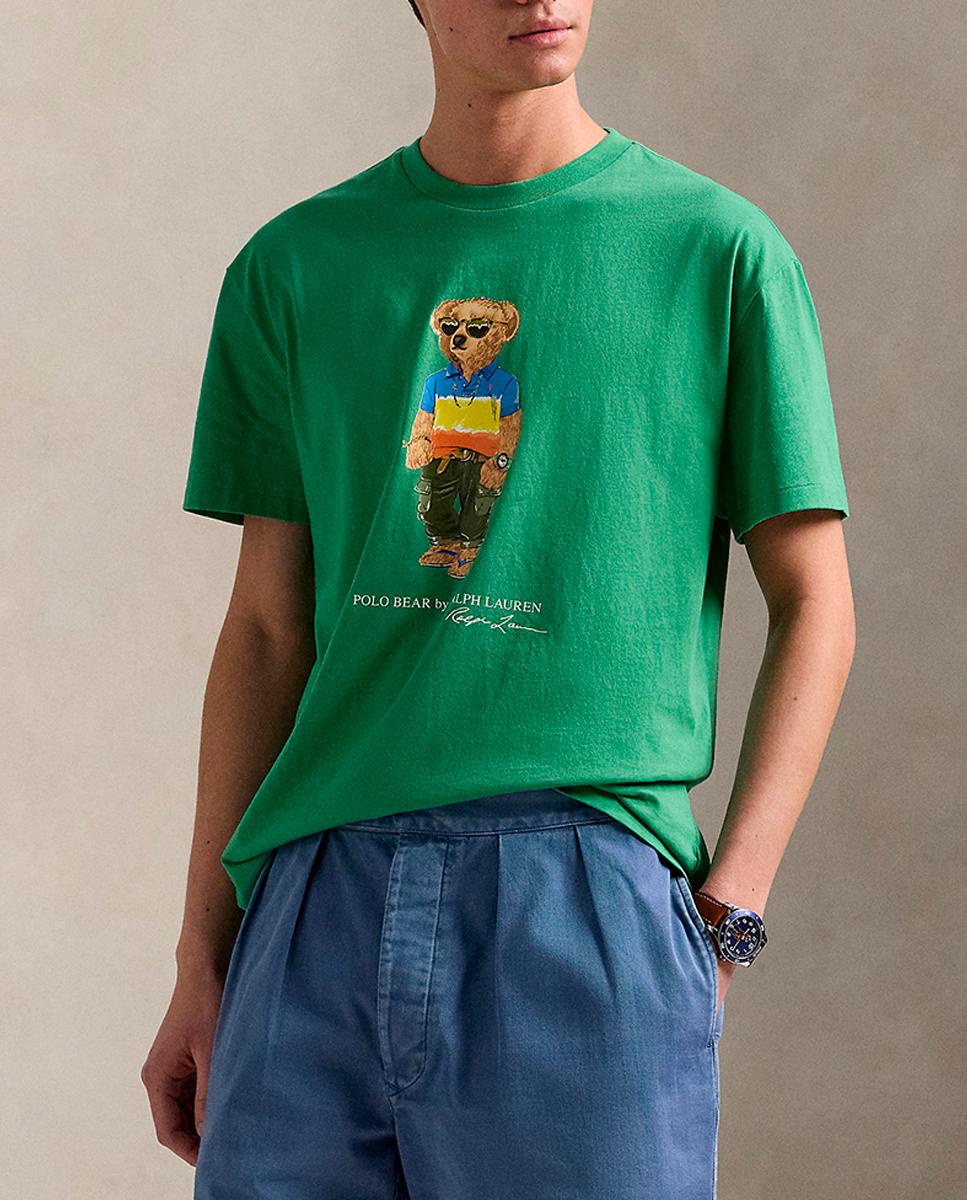 Imagen 0 de Camiseta de hombre de algodón con Polo Bear