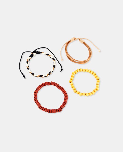 Pack de hombre 4 pulseras