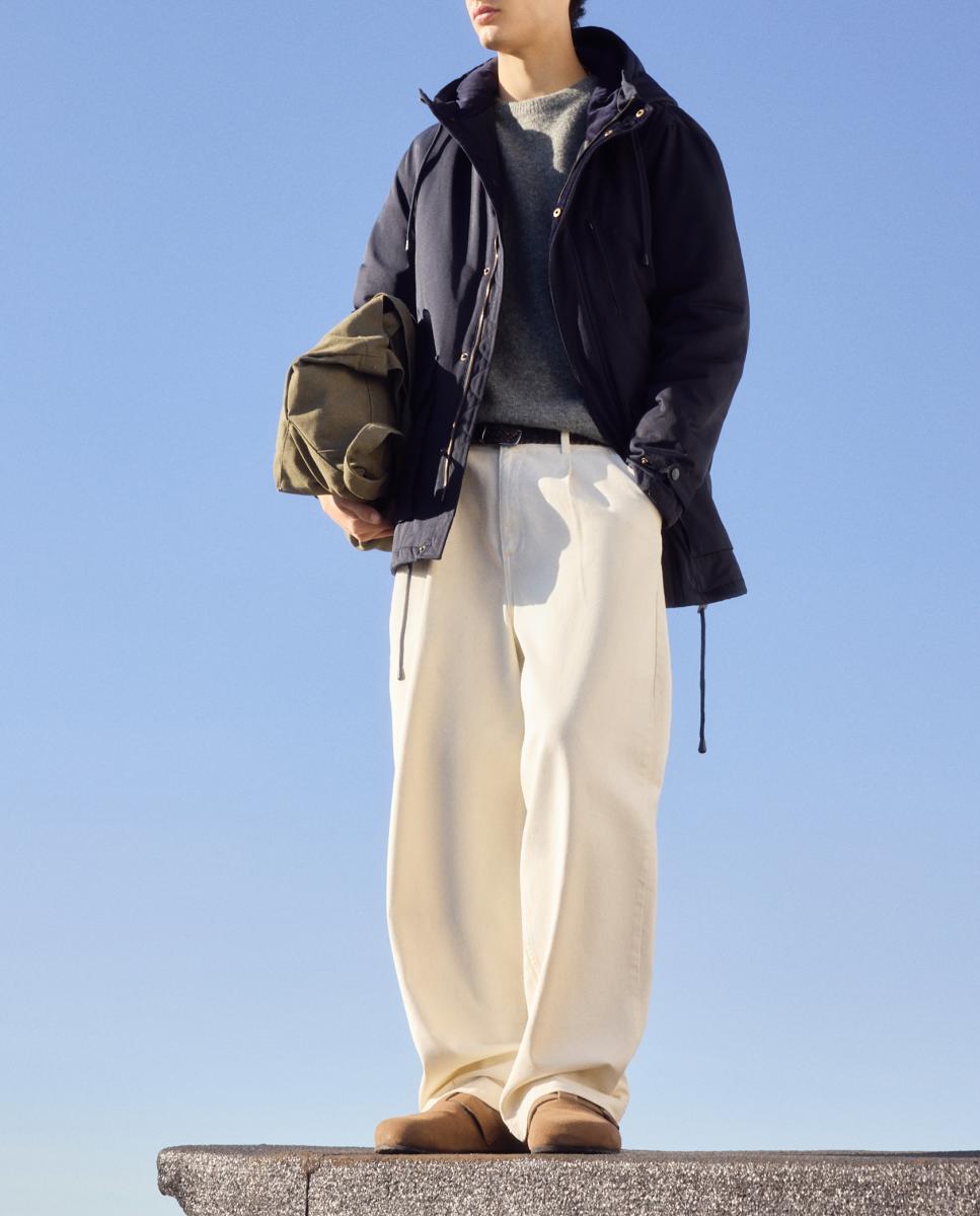 Imagen 0 de Parka de hombre acolchada con tejido de algodón