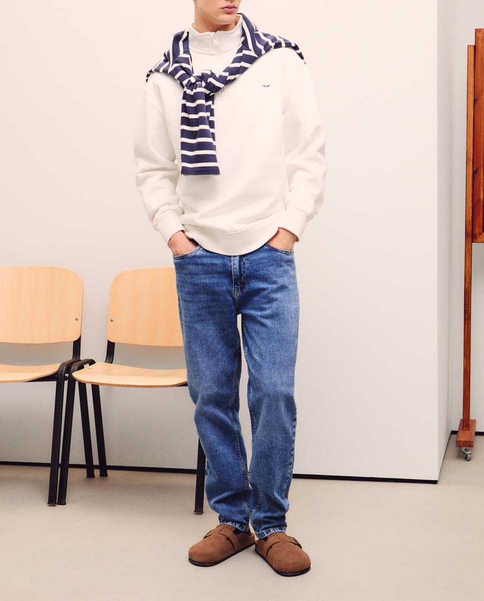 Imagen 0 de Sudadera de hombre cuello alto con cremallera