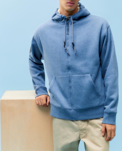 Imagen 0 de Sudadera capucha con borreguito interior de hombre