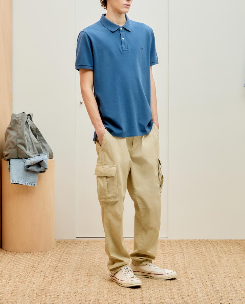 Imagen 0 de Polo manga corta básico garment dye