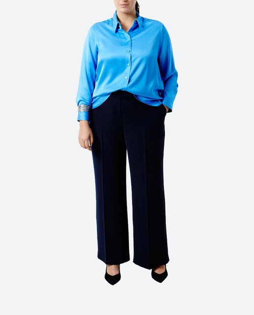 Imagen 0 de Camisa de manga larga de mujer satinada