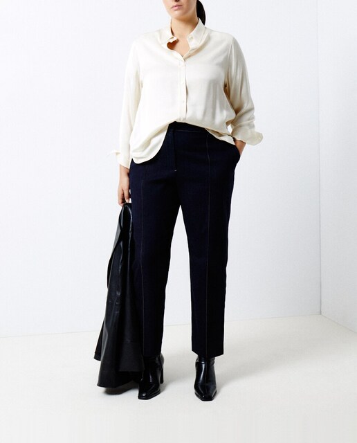 Imagen 0 de Camisa de manga larga de mujer satinada