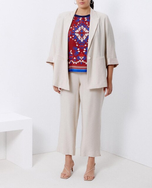 Imagen 0 de Camiseta combinada de mujer 