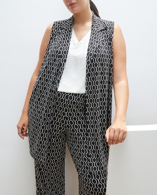 Imagen 0 de Chaleco de mujer de punto estampado