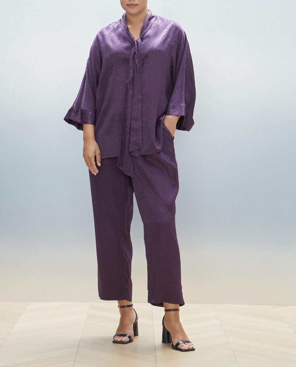 Imagen 0 de Pantalón de mujer jacquard fluido