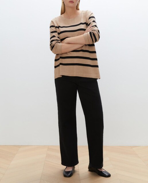 Imagen 0 de Jersey de mujer con cuello caja de manga larga