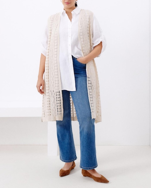 Imagen 0 de Chaleco de punto crochet de mujer