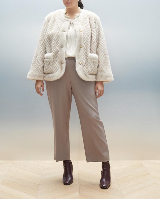 Imagen 0 de Chaquetón de pelo de mujer