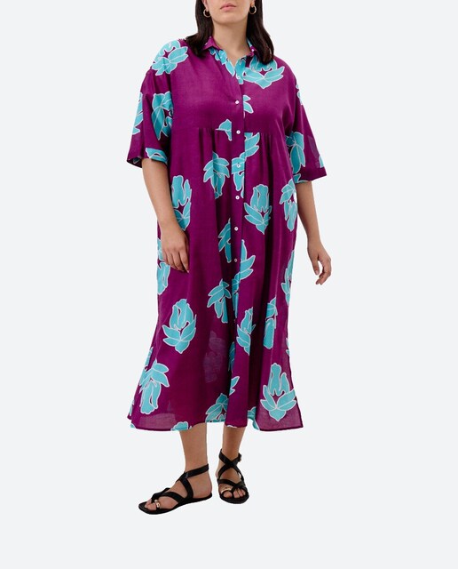 Imagen 0 de Vestido camisero estampado