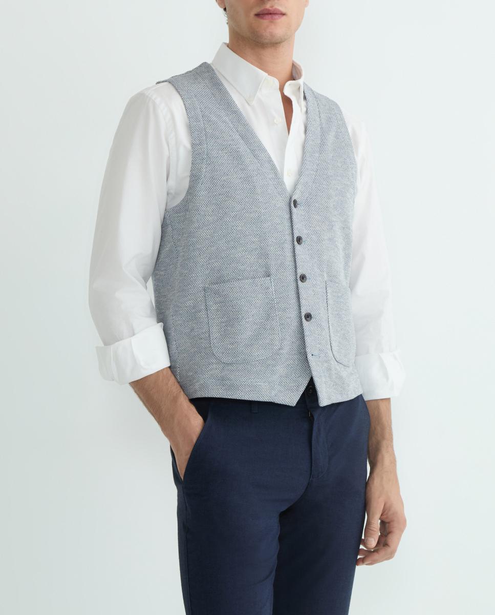 Imagen 0 de Chaleco de hombre en jersey und look prenda de punto