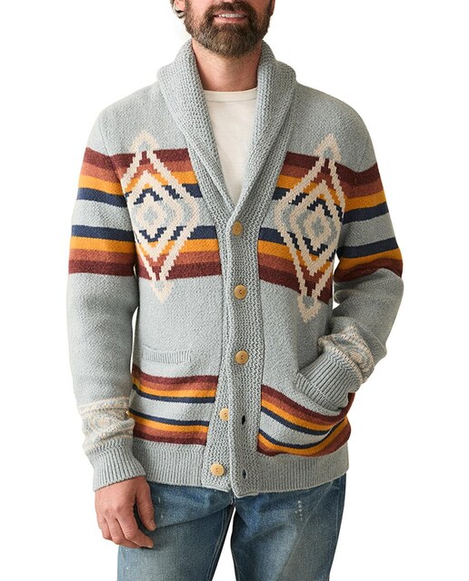 Imagen 0 de Cárdigan de hombre estampado navajo
