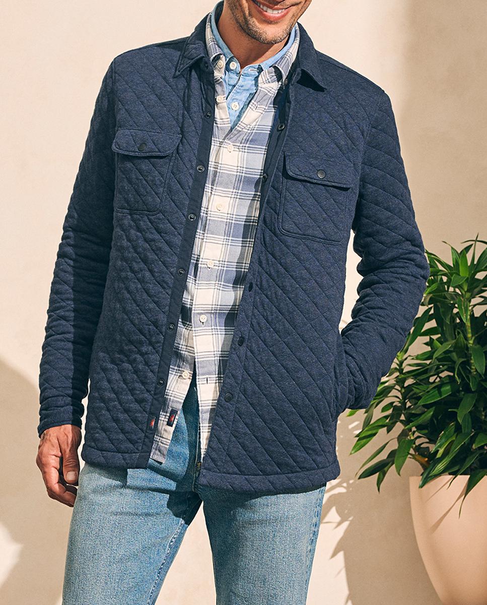 Imagen 0 de Sobrecamisa de hombre de forro polar acolchada