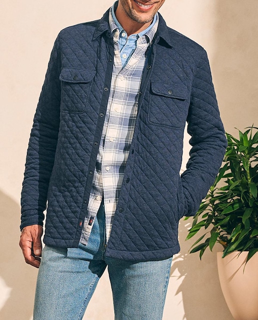 Imagen 0 de Sobrecamisa de hombre de forro polar acolchada