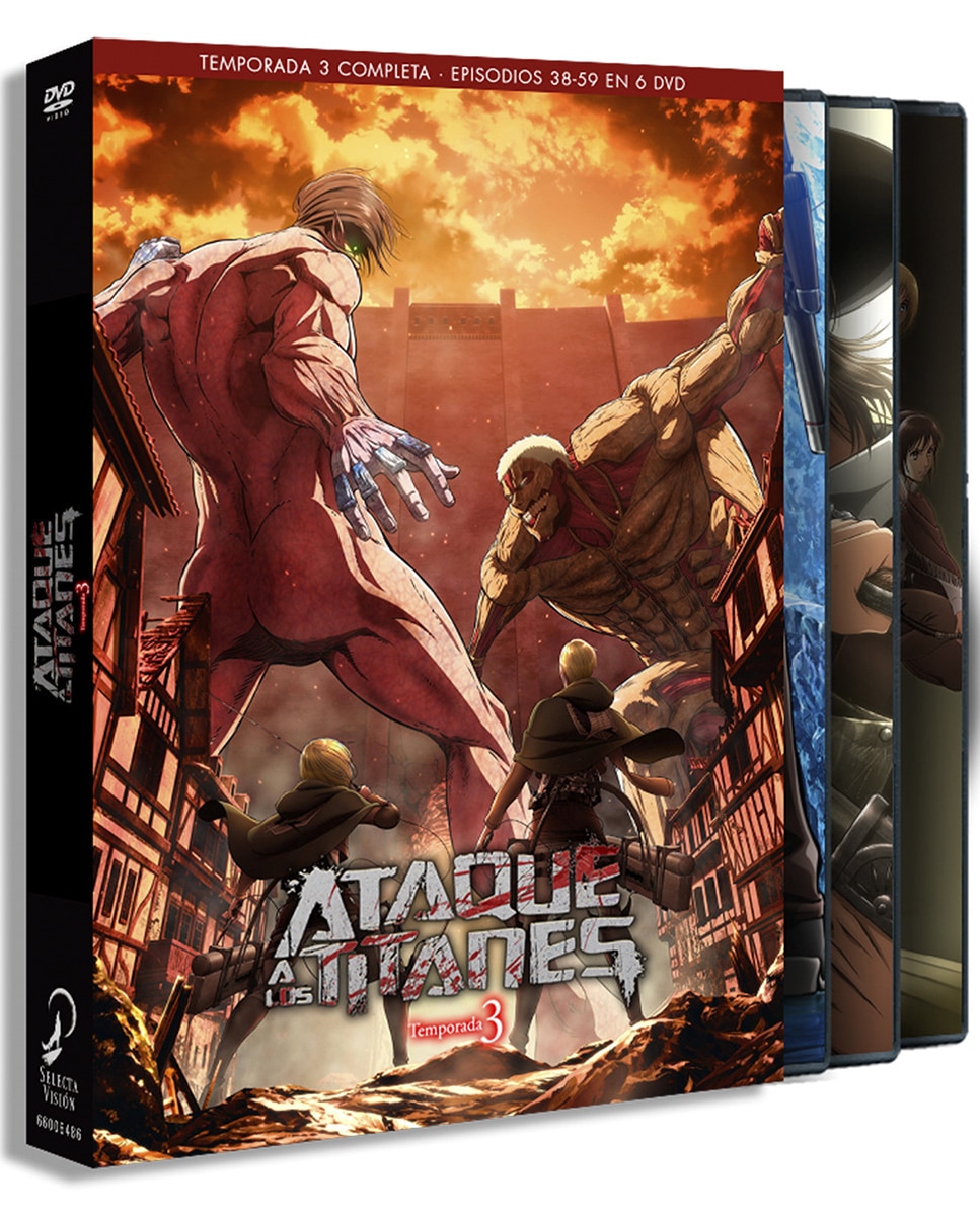 Imagen 0 de Ataque a los Titanes. 3ª Temporada Completa, 38 a 59 (DVD)