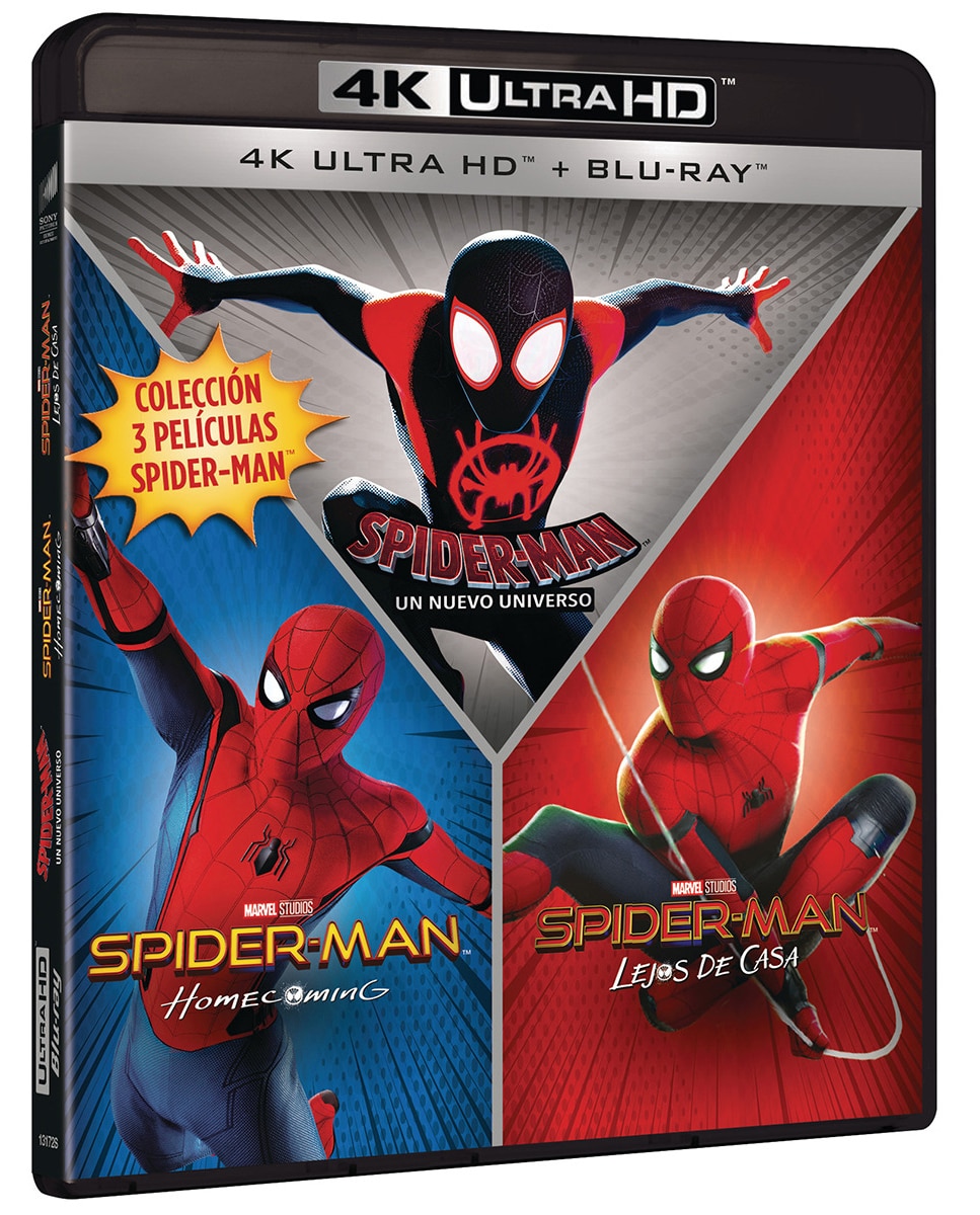 Imagen 0 de Pack Spider-man (Homecoming - Lejos de casa - Un nuevo universo) (4K Ultra HD + Blu-Ray)