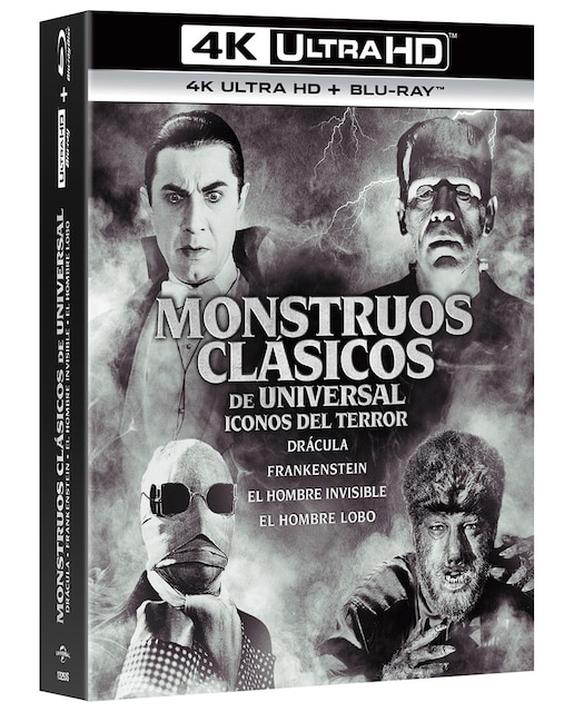 Imagen 0 de Pack Monstruos Clásicos Universal (Edición Especial Metálica) (4K Ultra HD + Blu-Ray)