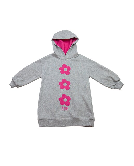 Imagen 0 de Vestido de niña con capucha flor